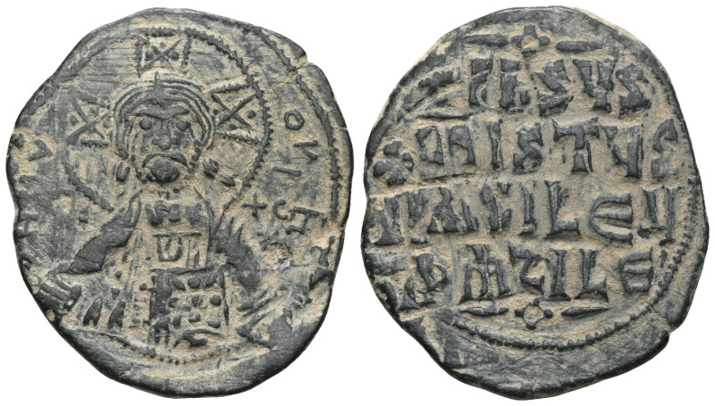 Byzantine Basil II and Constantine VIII (976-1028) Class A2 anonymous AE follis ...