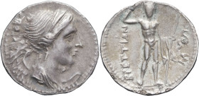 GRÈCE ANTIQUE - GREEK
Bruttium, les Brettiens. Drachme ND (216-214 av. J.-C.), Locres ou Crotone.
HGC.1, 1356 - HN Italy 1961 ; Argent - 4,97 g - 18 m...