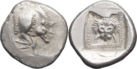 GRÈCE ANTIQUE - GREEK
Lycie, dynaste incertain (c.520-470/460 av. J.-C.). Statère ND (500-460 av. J.-C.).
SNG Cop. supplément 375v. ; Argent - 9,30 g ...