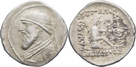GRÈCE ANTIQUE - GREEK
Royaume parthe, Mithridates II (121-91 av. J.-C.). Drachme ND, Ectabane.
S.24.9 ; Argent - 4,30 g - 20,5 mm - 12 h
Quelques conc...