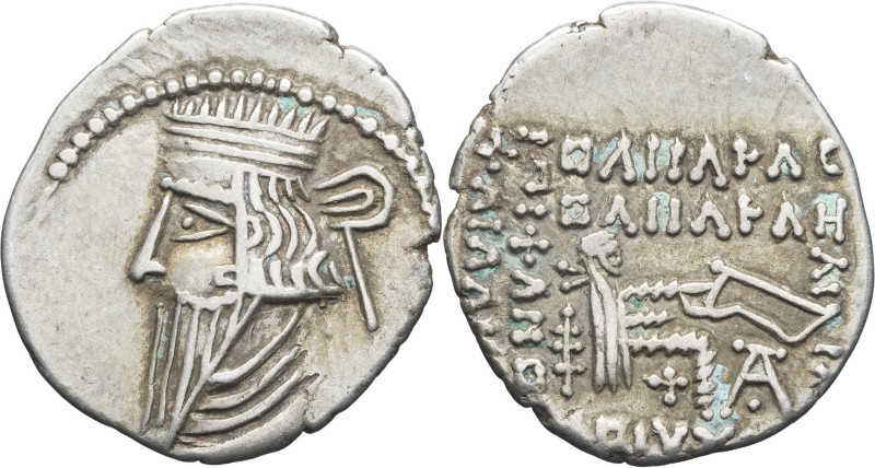 GRÈCE ANTIQUE - GREEK
Royaume parthe, Vologèses III (105-147). Drachme ND.
S.78....