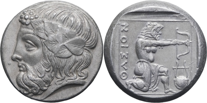 GRÈCE ANTIQUE - GREEK
Reproduction d’un tétradrachme de Thasos, par Becker [ND (...