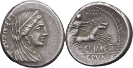 RÉPUBLIQUE ROMAINE - ROMAN REPUBLIC
C. Mamilius Limetanus. Denier ND (82 av. J.-C.), Rome.
RRC.360/1b ; Argent - 4,05 g - 18 mm - 4 h
Belle patine gri...
