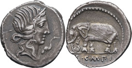 RÉPUBLIQUE ROMAINE - ROMAN REPUBLIC
Q. Caecilius Metellus. Denier ND (81 av. J.-C.), Italie.
RRC.374/1 ; Argent - 3,88 g - 18 mm - 4 h
Belle patine gr...