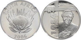 AFRIQUE DU SUD - SOUTH AFRICA
Afrique du sud (République d’). 1 rand, Desmond Tutu, Flan bruni (PROOF) 2006, Pretoria.
KM.369 ; Argent - [15,00] g - 3...