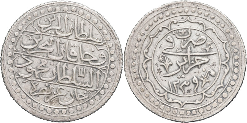 ALGÉRIE - ALGERIA
Mahmoud II (1808-1839). Boudjou AH 1239 (1824), Alger.
KM.68 ;...