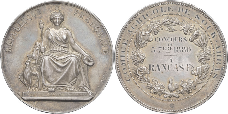 ALGÉRIE - ALGERIA
IIIe République (1870-1940). Médaille, Comice agricole de Souk...