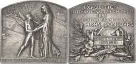 ALGÉRIE - ALGERIA
IIIe République (1870-1940). Médaille, Exposition internationale de Chicago, Gouvernement général de l’Algérie, par O. Roty 1893, Pa...