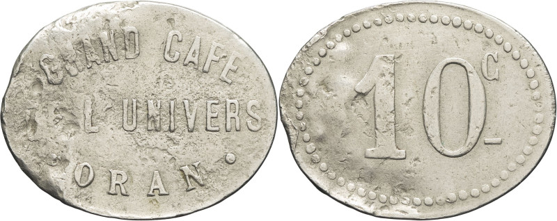 ALGÉRIE - ALGERIA
IIIe République (1870-1940). Monnaie de nécessité, Grand café ...