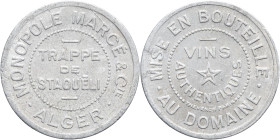 ALGÉRIE - ALGERIA
IIIe République (1870-1940). Jeton, Domaine de la Trappe à Staouëli ND, Paris (Thévenon).
Élie - - Lec.- ; Aluminium - 0,89 g - 19 m...