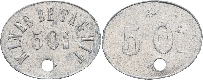 ALGÉRIE - ALGERIA
IIIe République (1870-1940). Monnaie de nécessité, Mines de Ta...
