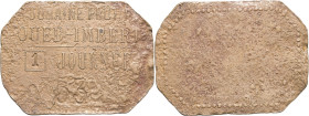 ALGÉRIE - ALGERIA
IIIe République (1870-1940). Jeton, Domaine Imbert à Oued-Priton, 1 journée ND.
Élie - - Lec.- ; Cuivre - 5,70 g - 28,5 mm - 12 h
Ex...