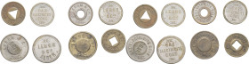 ALGÉRIE - ALGERIA
IIIe République (1870-1940). Lot de 8 jetons, Lebon & Cie à Alger et Oran ND.
Laiton
TB à TTB.