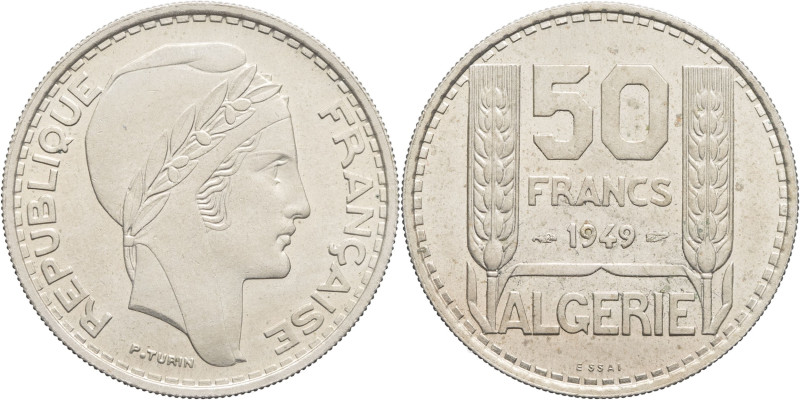ALGÉRIE - ALGERIA
IVe République (1947-1958). Essai de 50 francs 1949, Paris.
Le...