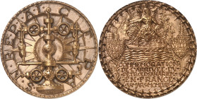 ALGÉRIE - ALGERIA
Ve République (1958 à nos jours). Médaille, commémoration de l’arrivée du pétrole saharien en France, par A. de Jaeger 1958, Paris.
...