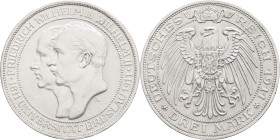 ALLEMAGNE - GERMANY
Prusse, Guillaume II (1888-1918). 3 (drei) mark, centenaire de l’Université de Breslau 1911, A, Berlin.
AKS.138 ; Argent - 16,57 g...