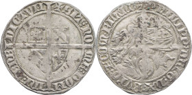BELGIQUE - BELGIUM
Flandres (comté de), Philippe le Hardi (1384-1404). Plaque ou double gros ND (1388).
Bd.2241 ; Argent - 4,18 g - 31 mm - 12 h
TTB.