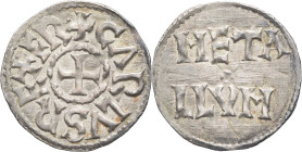FRANCE / CAROLINGIENS - FRANCE / CAROLINGIAN
Charles II le Chauve (840-877). Denier ND, Melle.
P.726 - MG.1056 ; Argent - 1,69 g - 22 mm - 4 h
TTB à S...