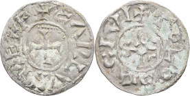 FRANCE / CAROLINGIENS - FRANCE / CAROLINGIAN
Charles II le Chauve (840-877). Denier ND (840-855), Toulouse.
P.814 - MG.1102 ; Argent - 1,31 g - 21 mm ...