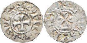 FRANCE / CAROLINGIENS - FRANCE / CAROLINGIAN
Bourgogne (royaume de), Conrad le Pacifique (937-993). Denier ND, Lyon.
Dep.536 - MG.1683 - Dy.2525 ; Arg...