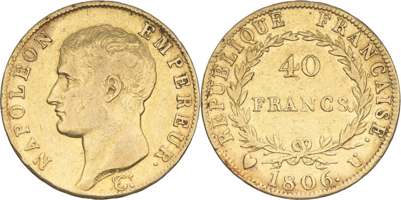 FRANCE - FRANCE
Premier Empire / Napoléon Ier (1804-1814). 40 francs tête nue, c...