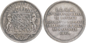 FRANCE - FRANCE
Premier Empire / Napoléon Ier (1804-1814). Module de 2 francs, visite du roi et de la reine de Bavière à la Monnaie de Paris, par Tio...