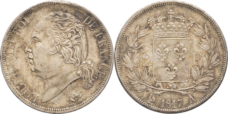 FRANCE - FRANCE
Louis XVIII (1814-1824). 2 francs 1817, A, Paris.
G.513 - F.257 ...