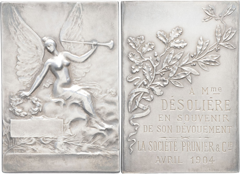FRANCE - FRANCE
IIIe République (1870-1940). Plaque, La renommée couronnant les ...