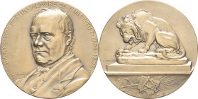 FRANCE - FRANCE
IIIe République (1870-1940). Médaille, Antoine-Louis Barye, par A. Patey ND (1894), Paris.
Maz. 1898, 5 ; Bronze - 171,11 g - 69 mm - ...