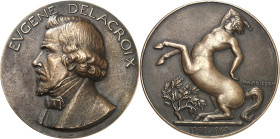 FRANCE - FRANCE
IIIe République (1870-1940). Fonte, Eugène Delacroix par P.-M. Poisson, SFAM n° 134 1933, Paris.
Maier 331 - Exposition SNR Belgique 1...