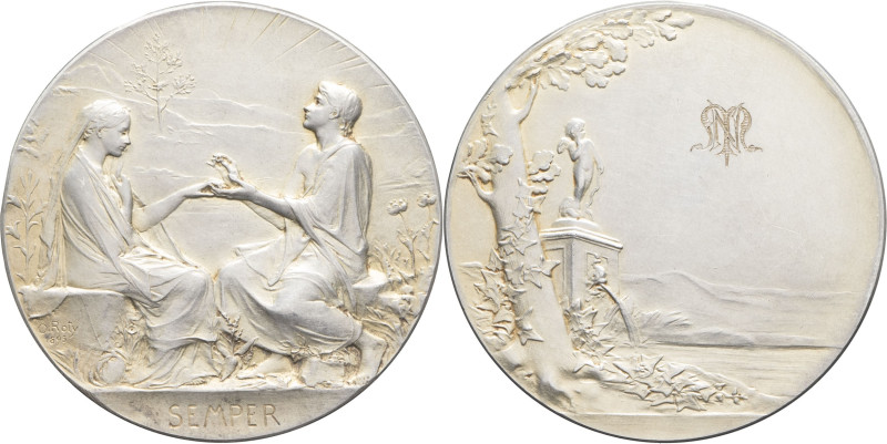 FRANCE - FRANCE
IIIe République (1870-1940). Médaille, Mariage, par Oscar Roty 1...