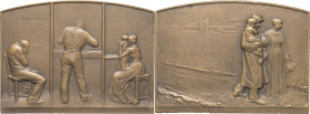 FRANCE - FRANCE
IIIe République (1870-1940). Plaque, Inauguration des prisons de Fresnes-les-Rungis, par Oscar Roty ND (1900), Paris.
Maz.1905, 174 ; ...