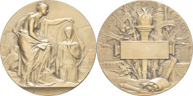 FRANCE - FRANCE
IIIe République (1870-1940). Médaille, Université de Paris ou La science moderne découvre l’antiquité, par F. Vernon ND (1895), Paris....