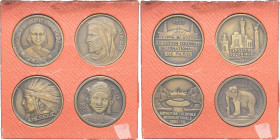 FRANCE - FRANCE
IIIe République (1870-1940). Coffret de quatre médailles, Exposition coloniales internationale de Paris 1931, Paris.
Bronze - 18,70 - ...