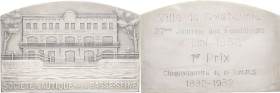 FRANCE - FRANCE
IIIe République (1870-1940). Plaque, Société nautique de la Basse-Seine ND (attribuée en 1932), Paris (Georges Drouet).
Argent - 131,6...