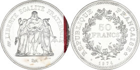 FRANCE - FRANCE
Ve République (1958 à nos jours). Essai de 50 francs Hercule 1974, Pessac.
G.882 - F.427 ; Argent - 30 g - 41 mm - 6 h
Sous scellé Mon...