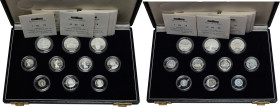 FRANCE - FRANCE
Ve République (1958 à nos jours). Coffrets de 10 piéforts en argent 1992, Pessac.
GEMP.292.CPA24 ; Argent
Seules 50 séries complètes c...