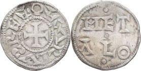 FRANCE / FÉODALES - FRANCE / FEUDAL
Poitou (Comté de). Denier, immobilisé au type de Charles II le chauve ND (1050-1150), Melle.
Dy.909 ; Argent - 1,2...
