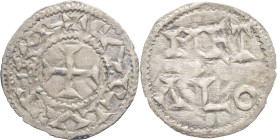 FRANCE / FÉODALES - FRANCE / FEUDAL
Poitou (Comté de). Obole, immobilisée au type de Charles II le Chauve ND, Melle.
Dy.912 ; Argent - 0,51 g - 18 mm ...