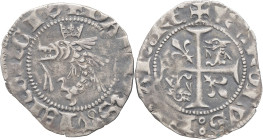 FRANCE / FÉODALES - FRANCE / FEUDAL
Dauphiné, Viennois (dauphins du), Charles III (Charles VII roi) (1422-1440). Quart de gros ND, Romans.
Dy.2503 ; B...