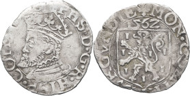 FRANCE / FÉODALES - FRANCE / FEUDAL
Bourgogne (duché de), Philippe II (1556-1598). Carolus, 1ère émission 1562, Dole.
CMR.3.1.2a - PA.5285 - VH.281 ; ...
