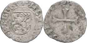 FRANCE / FÉODALES - FRANCE / FEUDAL
Bourgogne (duché de), Philippe II (1556-1598). Liard, 1ère émission 1563, Dole.
CMR.3.1.4a - PA.5289-90 - VH.283 ;...