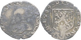 FRANCE / FÉODALES - FRANCE / FEUDAL
Bourgogne (duché de), Philippe II (1556-1598). Carolus, 3e émission 1589 D, Dole.
CMR.3.3.5a - PA.5300 - VH;350 ; ...