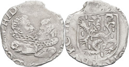 FRANCE / FÉODALES - FRANCE / FEUDAL
Bourgogne (duché de), Albert et Isabelle (1598-1621). Carolus, 2e émission 161-, Dole.
CMR.4.2.1 - PA.5317 - VH.63...