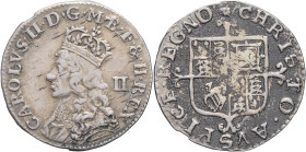 GRANDE-BRETAGNE - UNITED KINGDOM
Charles II (1660-1685). 2 pence ND (1662-1670), Londres.
S.3387 - KM.- ; Argent - 0,99 g - 14 mm - 6 h
Concrétions no...