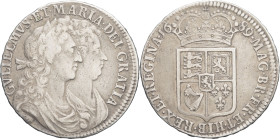 GRANDE-BRETAGNE - UNITED KINGDOM
Guillaume et Marie (1689-1694). Demi-couronne (Half crown), premier revers 1689 - PRIMO, Londres.
S.3434 - KM.472.1 ;...