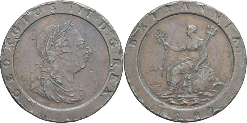 GRANDE-BRETAGNE - UNITED KINGDOM
Georges III (1760-1820). 2 pence “cartwheel” 17...
