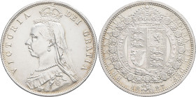 GRANDE-BRETAGNE - UNITED KINGDOM
Victoria (1837-1901). Demi-couronne (Half crown), jubilé de la Reine 1887.
S.3924 - KM.764 ; Argent - 14,10 g - 32 mm...