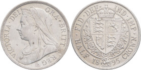 GRANDE-BRETAGNE - UNITED KINGDOM
Victoria (1837-1901). Demi-couronne (Half crown) 1895, Londres.
S.3938 - KM/782 ; Argent - 14,09 g - 32 mm - 12 h
Lég...