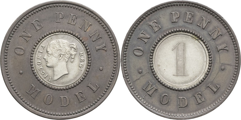 GRANDE-BRETAGNE - UNITED KINGDOM
Victoria (1837-1901). One penny model ND (1844-...